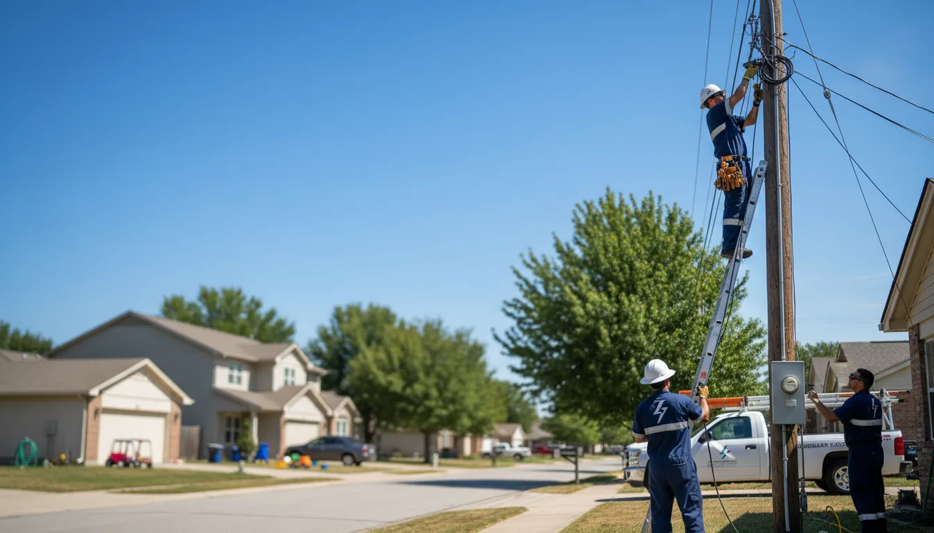 Residential electrician providing installation services in Keuka Park, NY